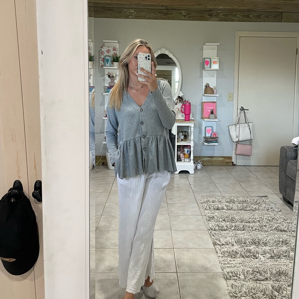 Gray Flare Sweater